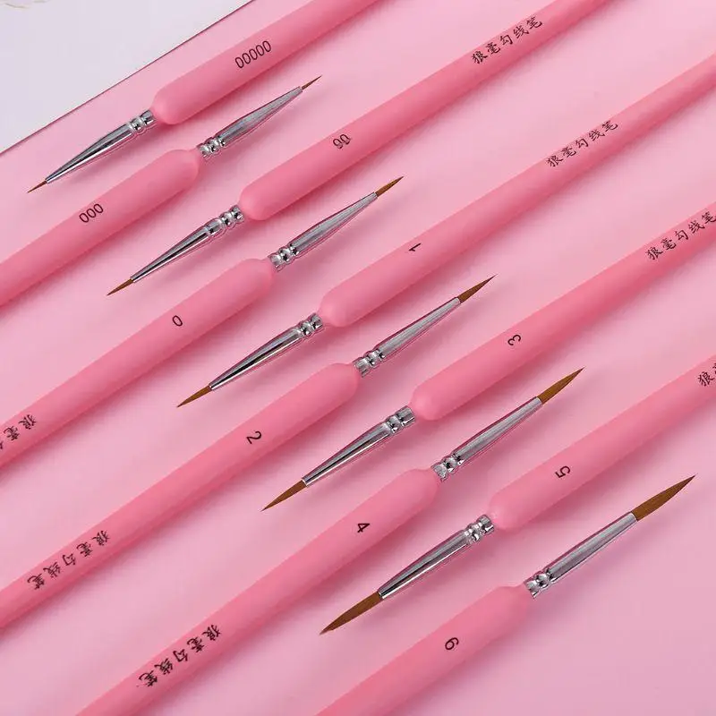 W91A 10PCS/Set Wolf Hair How Line Pen