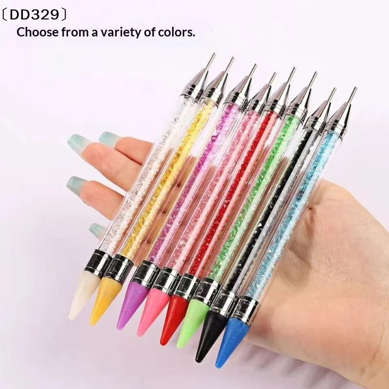 Dual-ended Applicator Pencil Nail Dot Rod Rhinestone Picker Wax Pen Diamond Picker Stick For Rhinestones Dotting Tool〔DD329〕