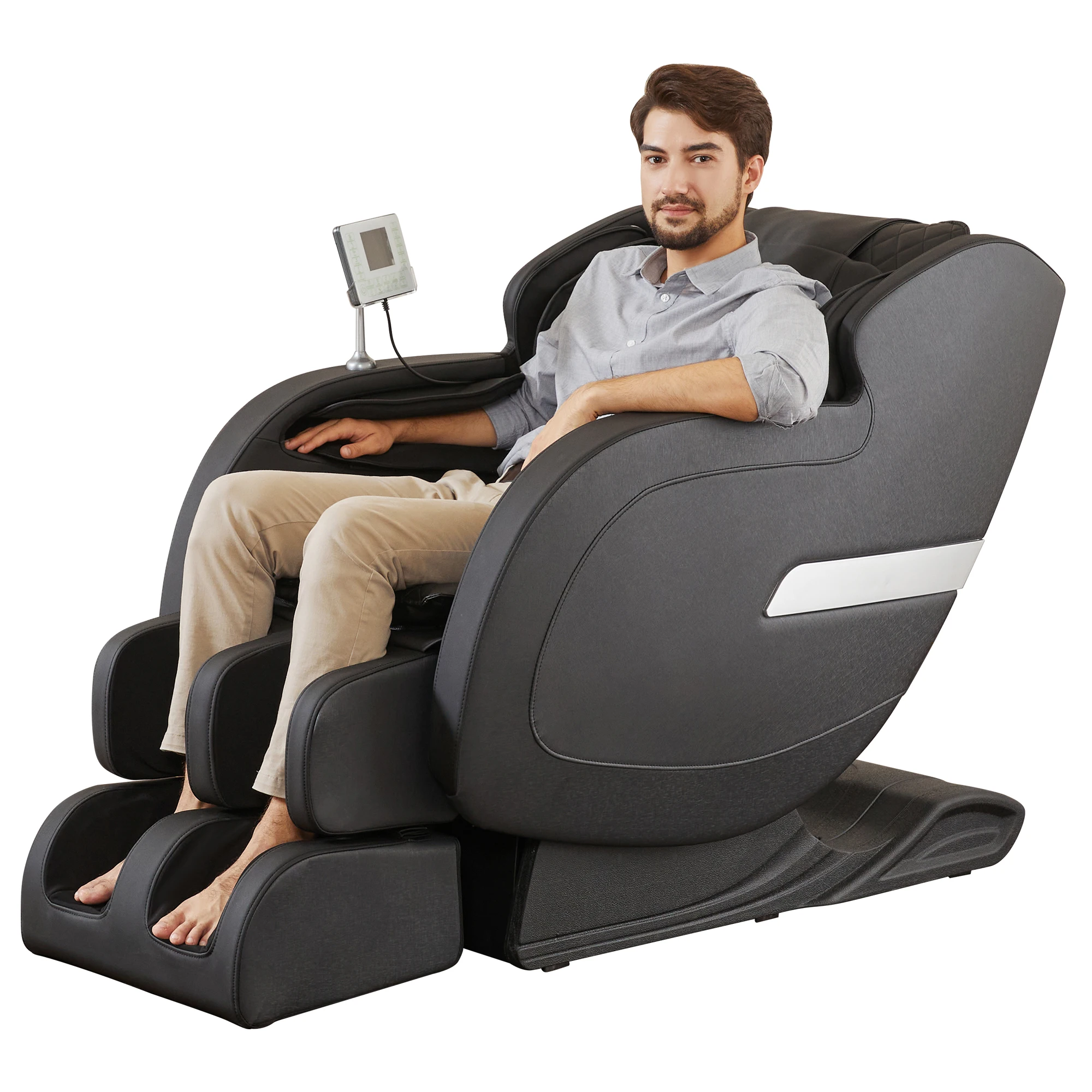 Zero Gravity 3D Massage Chair SL Track 21 Auto Programs Heating Airbags Thai Stretch APP Bluetooth Speakers