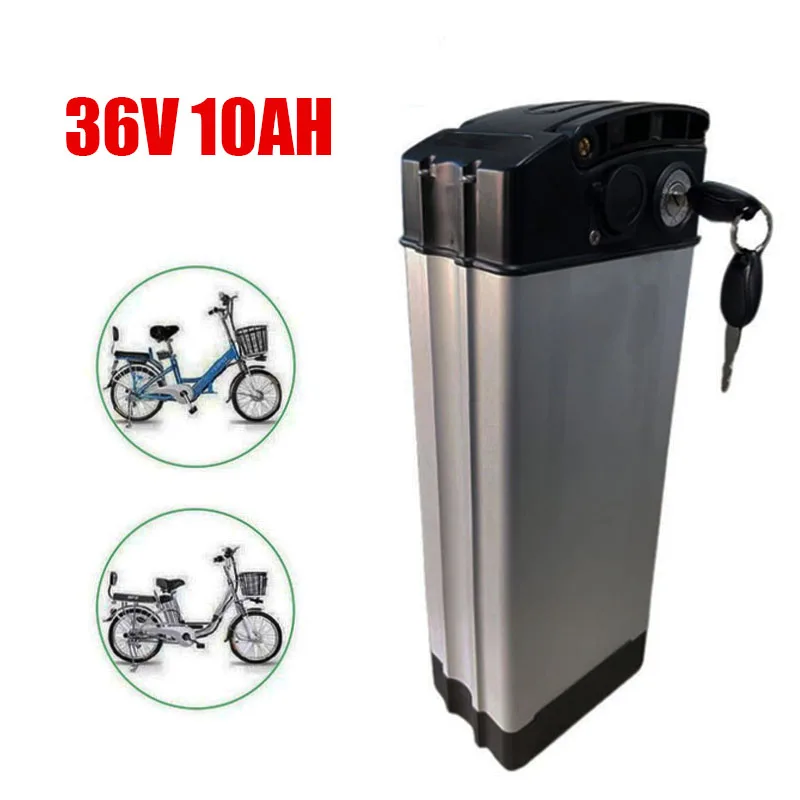 Batería montada en coche, 36V, 10Ah, gran capacidad, adecuada para bicicletas eléctricas plegables, Universal y desmontable