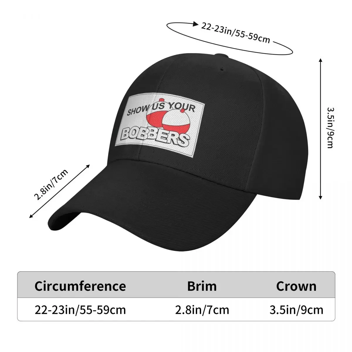 Show Us Your Bobbers Baseball Cap Fishing cap Bobble Hat beach hat Men Luxury Brand Women's