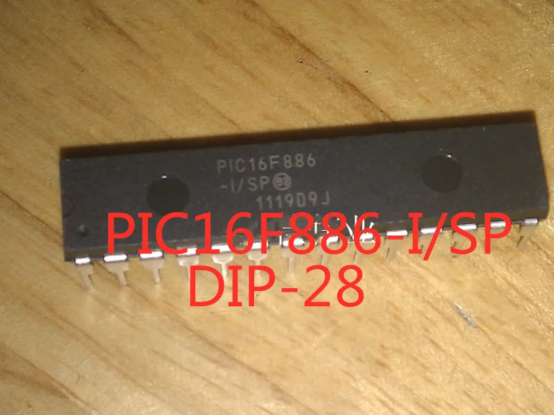 

10 шт./лот PIC16F886-I/SP PIC16F886-I PIC16F886 DIP-28 микроконтроллер 8-bit microcontroller в наличии новый оригинальный IC