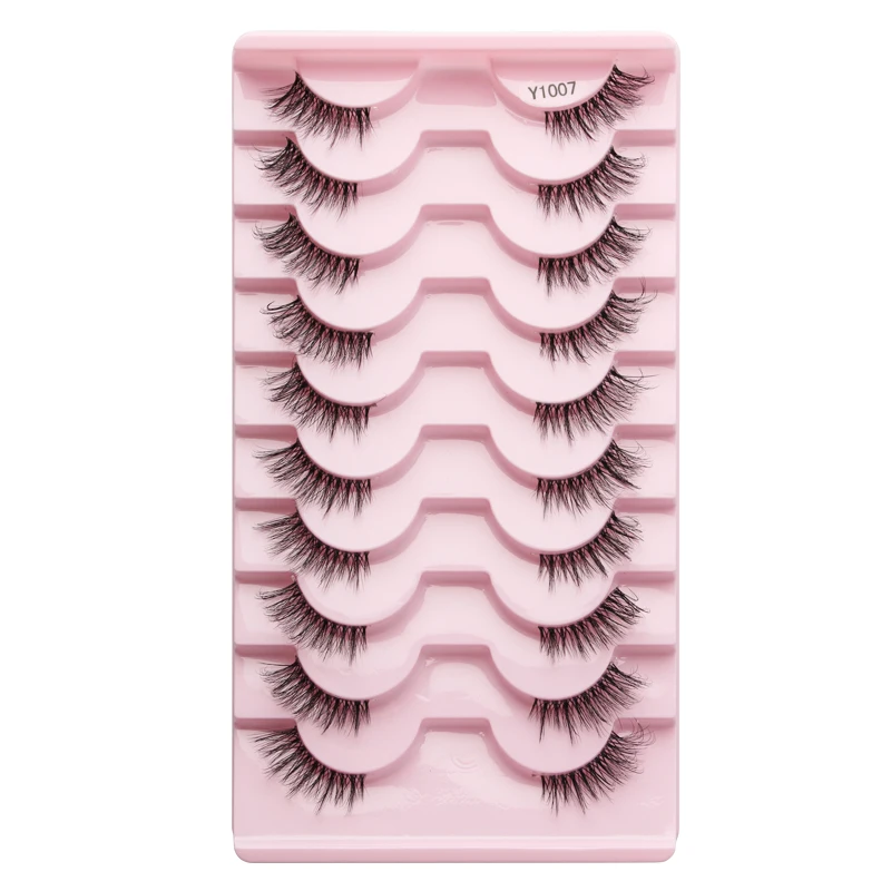 3/10 Pairs Mink False Eyelashes, Natural Fluffy Look