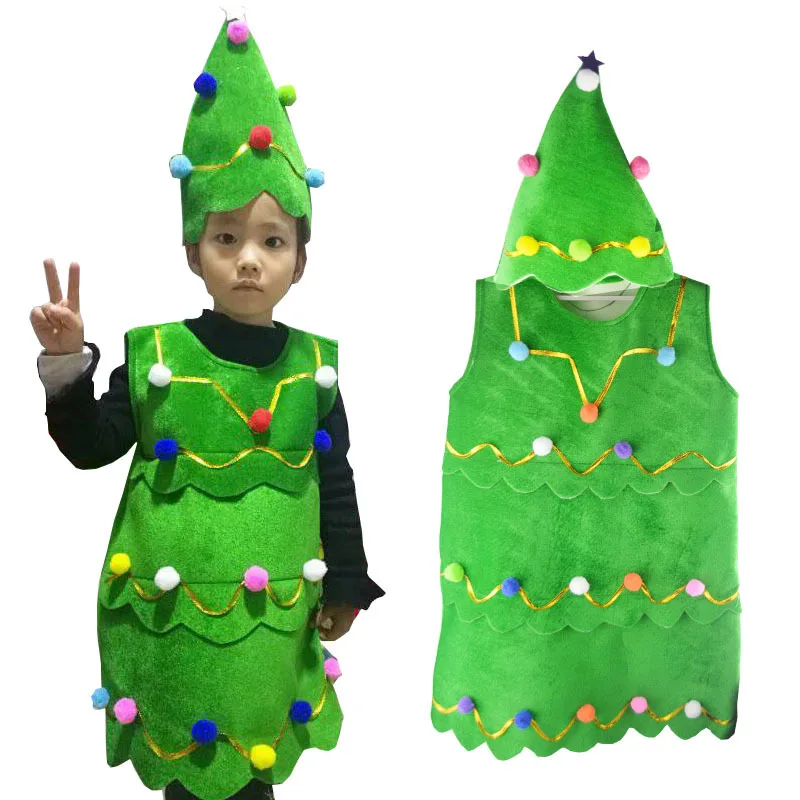 Funny Children's Christmas Tree Hat Performance Costume Christmas Tree Costume Party Props