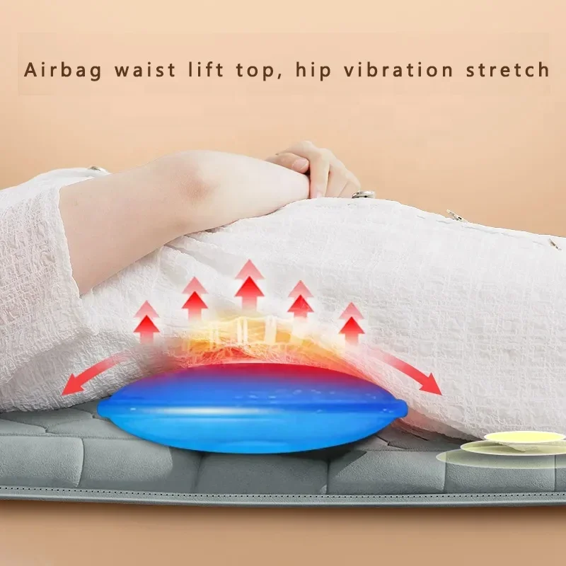 تصنيع حصيرة التدليك الكهربائية الساخنة منصات التدفئة بالأشعة تحت الحمراء كامل الجسم تهتز سرير تدليك فراش للسيارة والمنزل