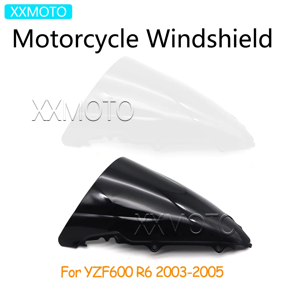

Для Yamaha YZF600 YZFR6 YZF-R6 YZF R6 600 2003 2004 2005, переднее лобовое стекло мотоцикла, дефлектор ветрозащитного стекла