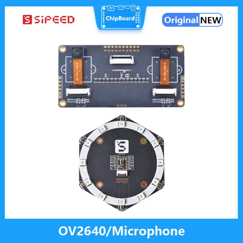 

Sipeed GC0328 OV2640 6+1Mic Array Sound Source Localization Binocular Cameras Maix Stereo Depth Vision Development Board