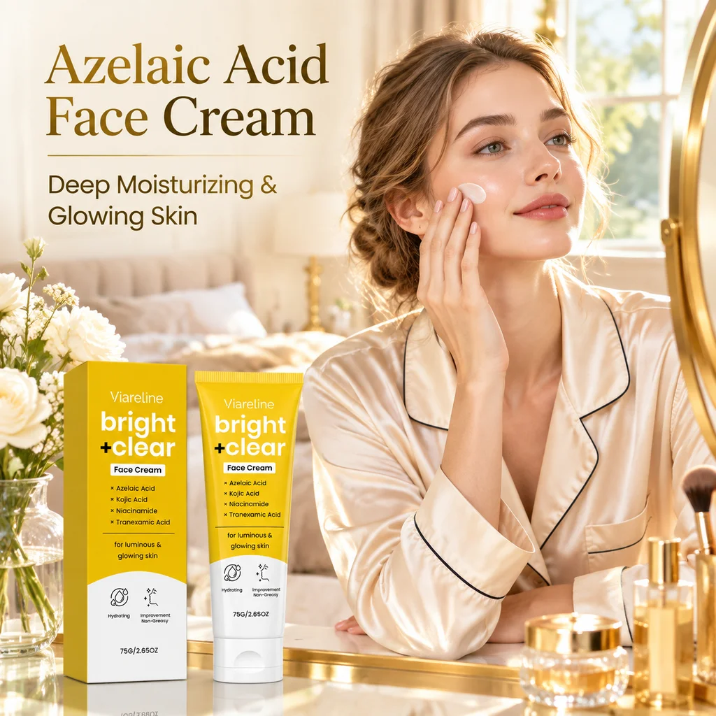 女性向けのフェイスクリーム。小じわを目立たなくし、乾燥肌や脂性肌の毛穴を整え、ニキビを抑え、肌のトーンを明るくする効果があります。韓国製のアンチエイジングフェイスクリーム。 1