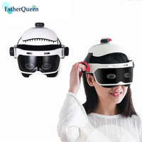 Head Massager With Electric Adjustable Airbag Pressing Scalp Kneading Head and Eye Integrated Massage Relax Helmet-Customize