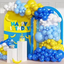 Blue,yellow,white balloon arch kit,bachelor party,gender revealing,decoration party decoration birthday decoration baby shower