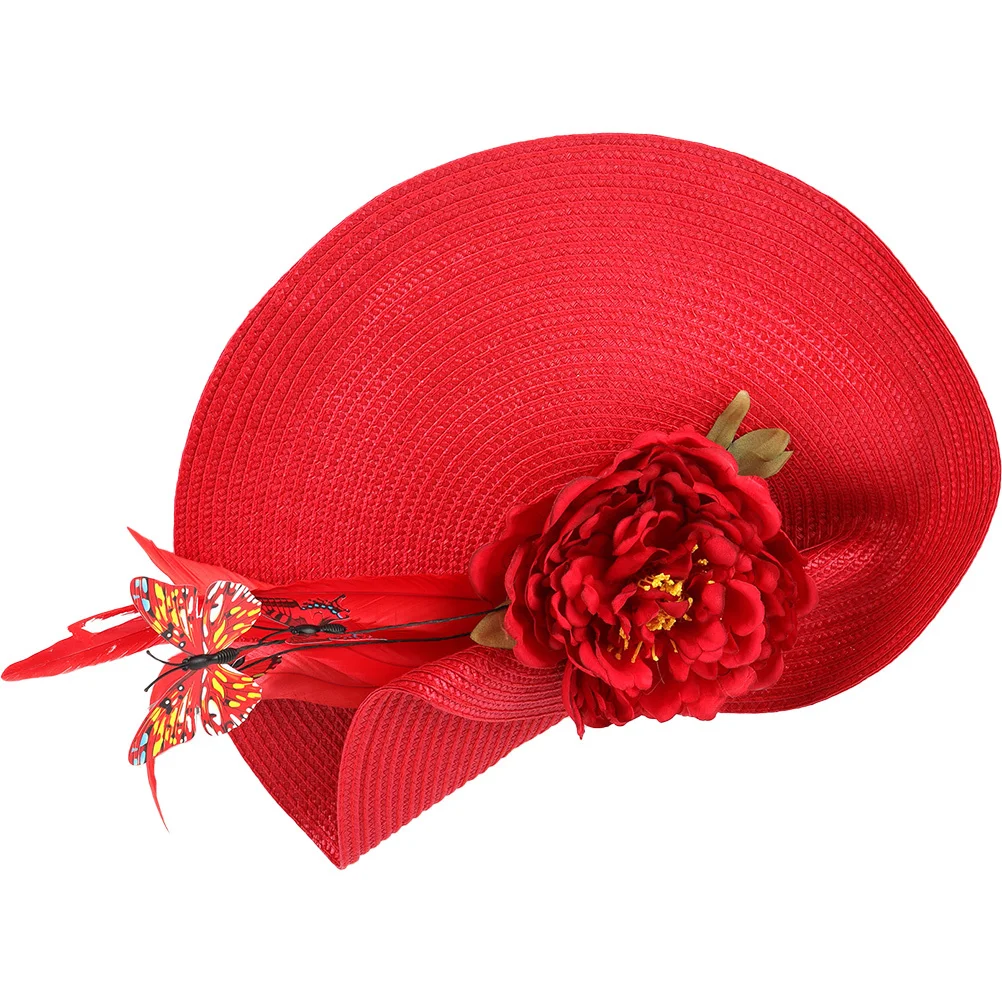 

1 Piece Butterfly Fascinator Hat for Women Wedding Bride Banquet Headband Lightweight Fabric Tea Party Headdress Bridal Hair