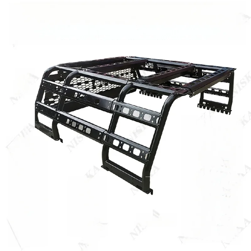 

Factory Hot Selling Universal Black Powder Coated Roll Bar Roof Rack for Pick up 4x4 Car Accessories