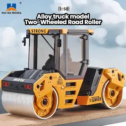 Huina Alloy Truck Model Roller 1/50 Double Wheel Model Engineering Cars Doecast Trucks Children's Collection Toys for Boys Gift