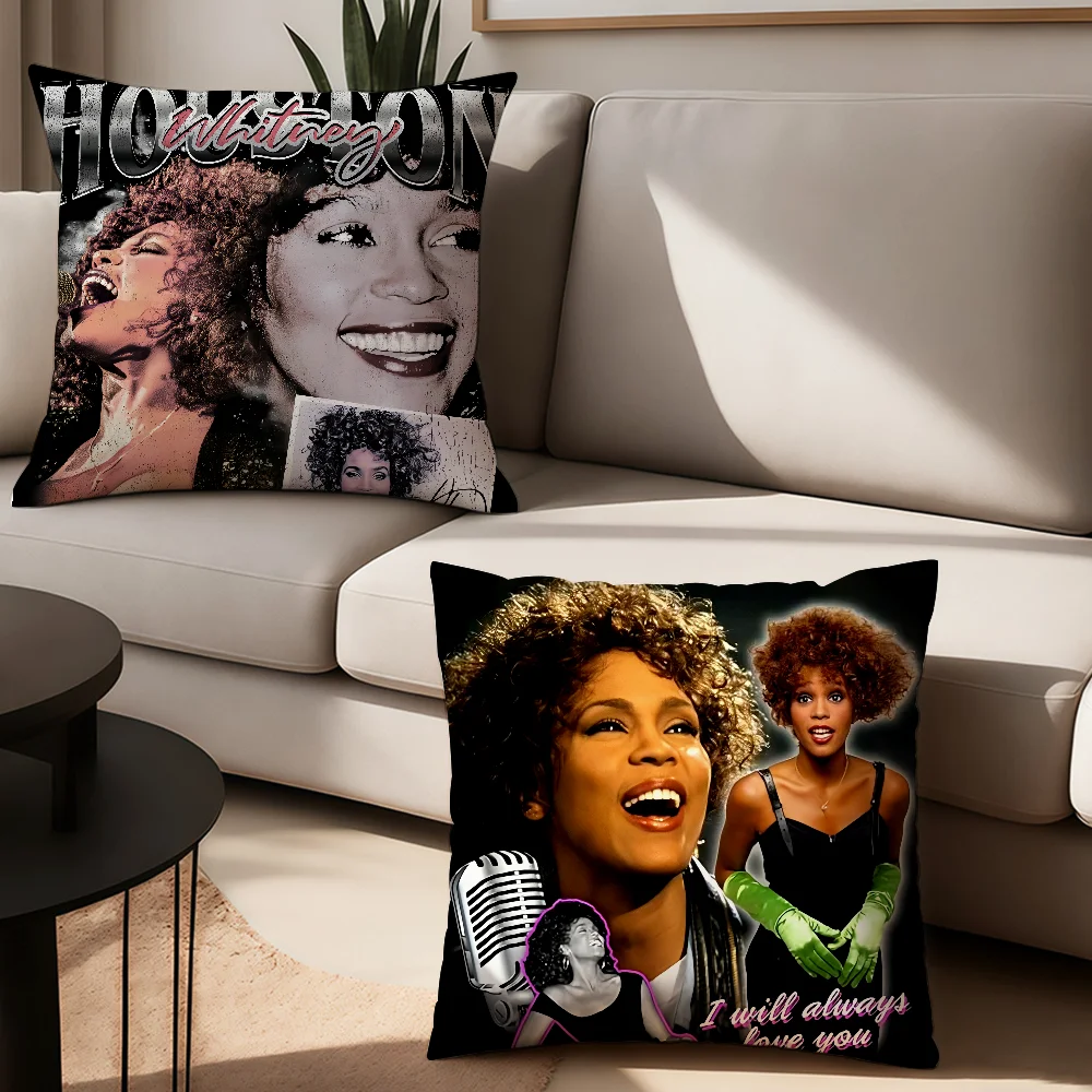 غطاء وسادة سنجر ويتني هيوستن وسائد مكتبية مناسبة لغطاء الوسادة المزخرف لغرفة نوم السيارة #1