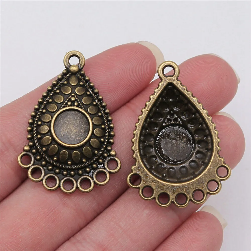 Components Accessories For Jewelry Large Circular Earring Connector Cell Phone Pendant Handmade