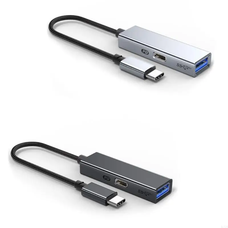 H37B USB ke USB C Adapter USB C Jalan ke USB 3.2 USB C OTG Converter Untuk Telepon