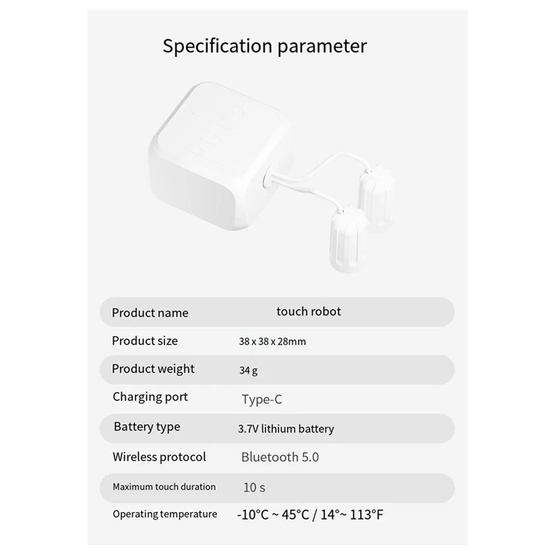 A39Q-New Touch Screen Finger Robot Dual Control Tuya Bluetooth Smart Remote Control Timed Screen Clicker