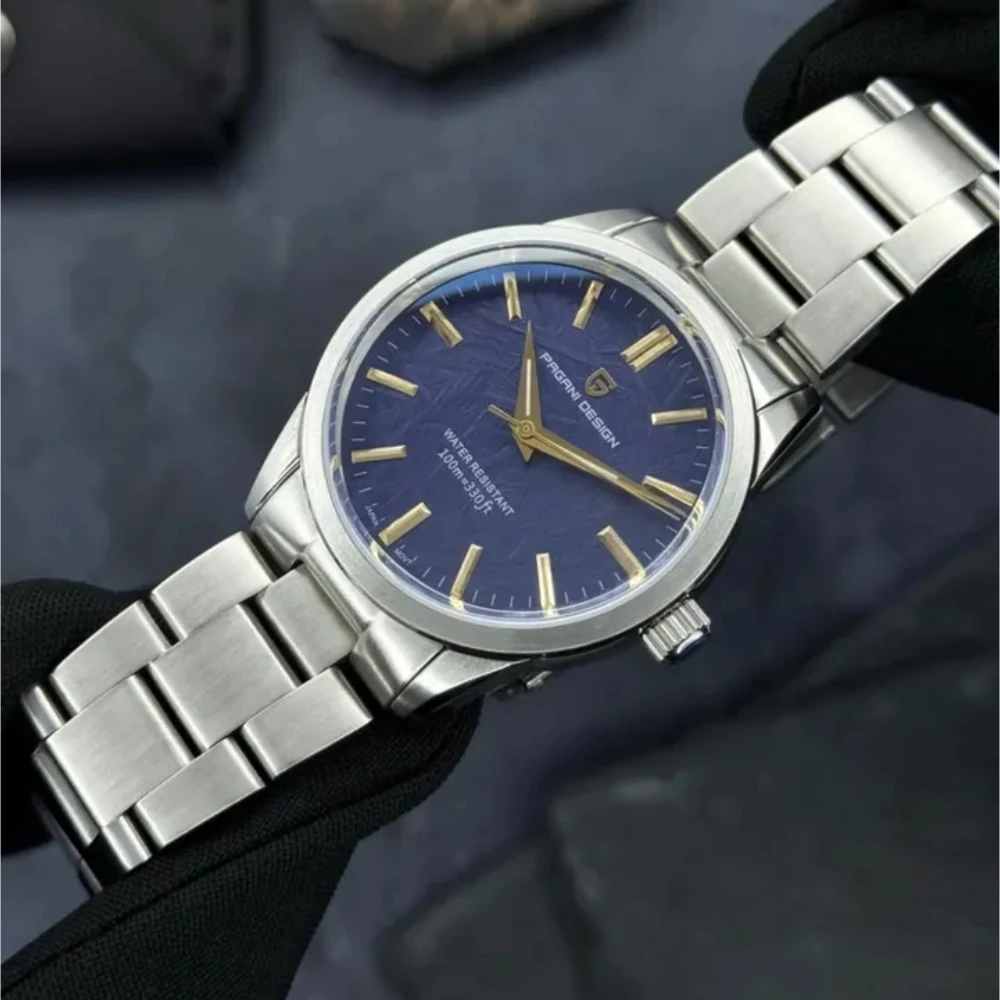 

PAGANI DESIGN 39,5 мм Модные простые мужские кварцевые наручные часы, топовый бренд VH31, роскошные водонепроницаемые часы из нержавеющей стали для мужчин