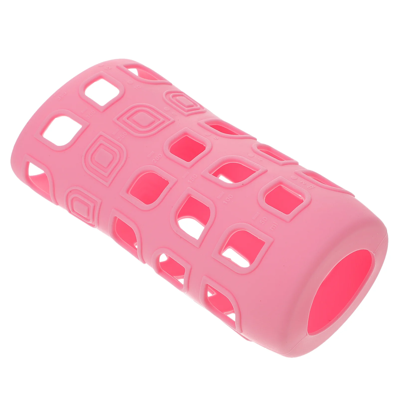 1PC melkfles beschermhoes zuigfles siliconen hoes duurzame fleshoes voor thuis roze