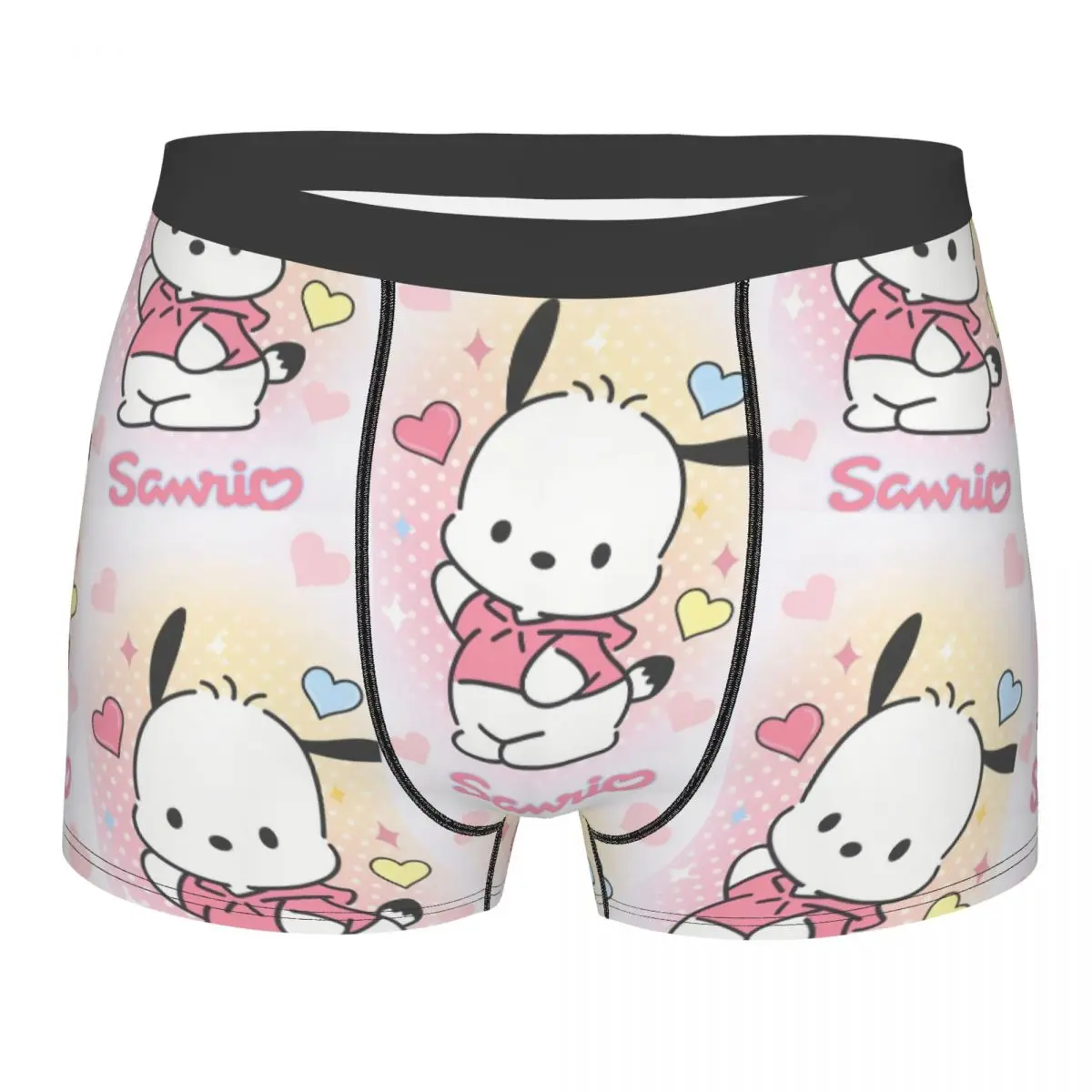 Custom Pochacco Sanrio Cartoon Boxer Shorts For Homme 3D Printed Underwear Panties Briefs Breathable Underpants