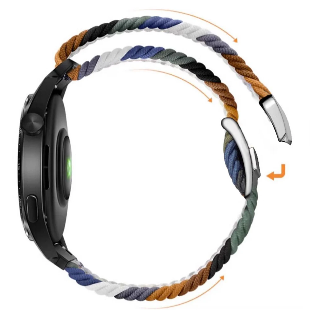 Bracciale QuickFit per Garmin Fenix 8 51/47/43MM E 7 7X Enduro 3 2 6S 6 6X Epix Pro 5S 5 Plus cinturino in nylon con fibbia pieghevole magnetica