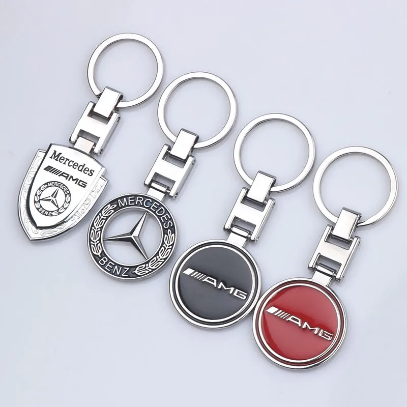 Car Styling Keychain Pendant Metal Auto Keyring Key Chain Holder For Mercedes Benz AMG C200 C260 C300 GLA CLA GLC W108 W124 W126