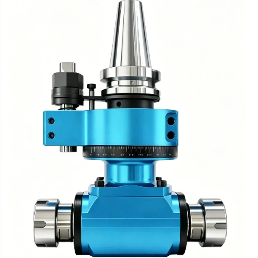 High precision right angle side milling head CNC angle head, universal milling head BT50BT40-ER3290 degrees