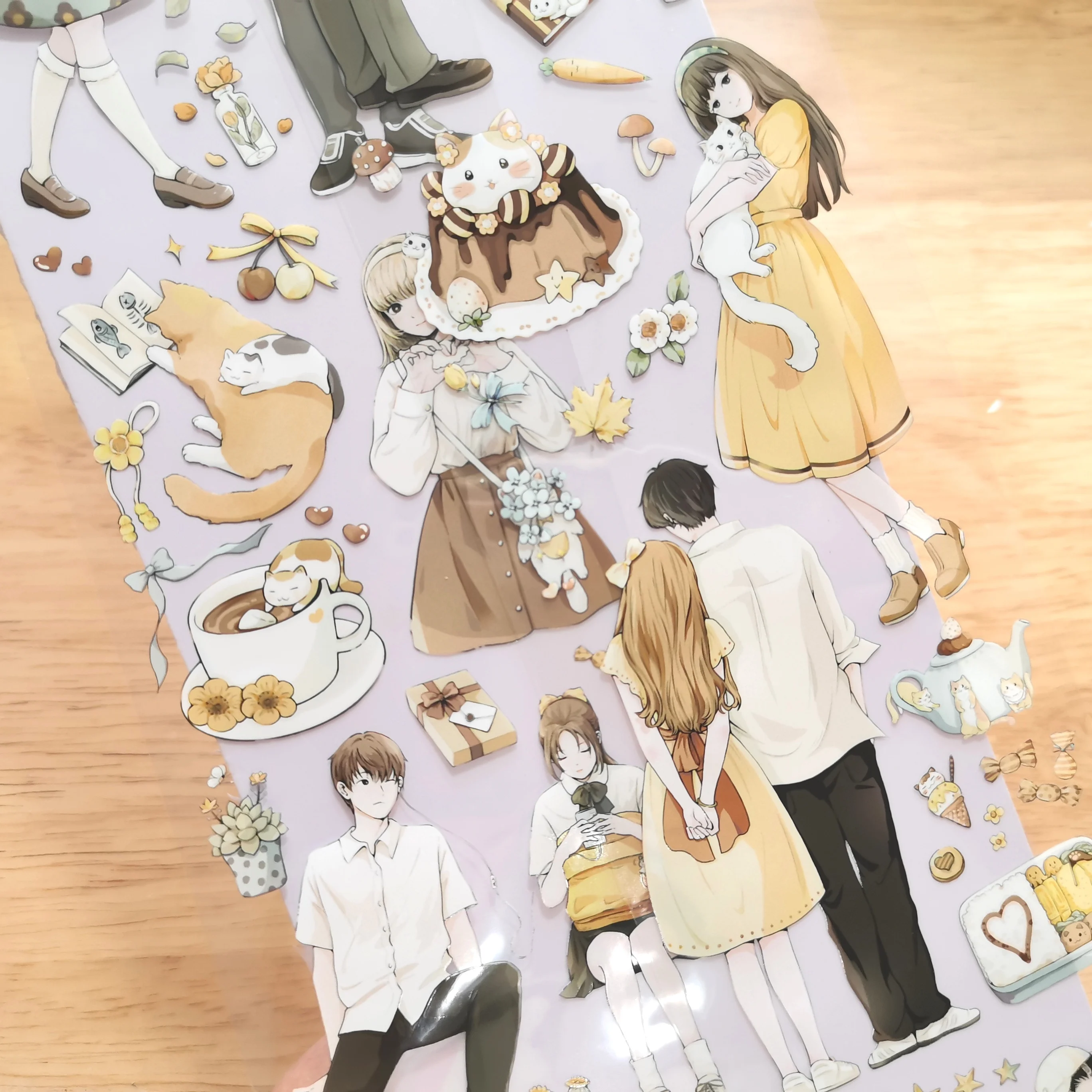 

Симпатичная пара мальчиков и девочек, друзья, 1 петля, лента Washi Pet