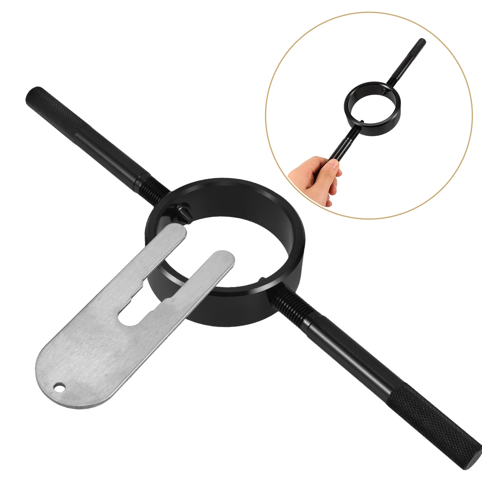 

1Set Fork Spring Compressor Tool Kit Universal for Motorbike Bicycle Forks Metal Durable Maintenance Repair Tools