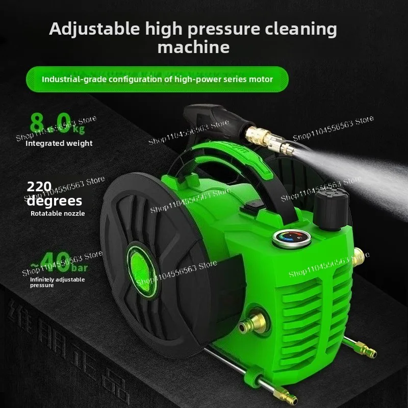 C40T Adjustable Pressure Cleaning Pump – Portable Washer with Gun for Air Conditioner/Car/Home Appliances