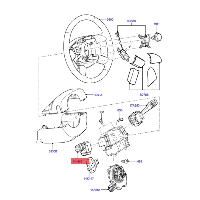 4M5T-13335-BD Headlight Fog Light Control Flashing Switch For Ford Focus MK2 Kuga I Classic 2005-2014 Turn Signal Switch