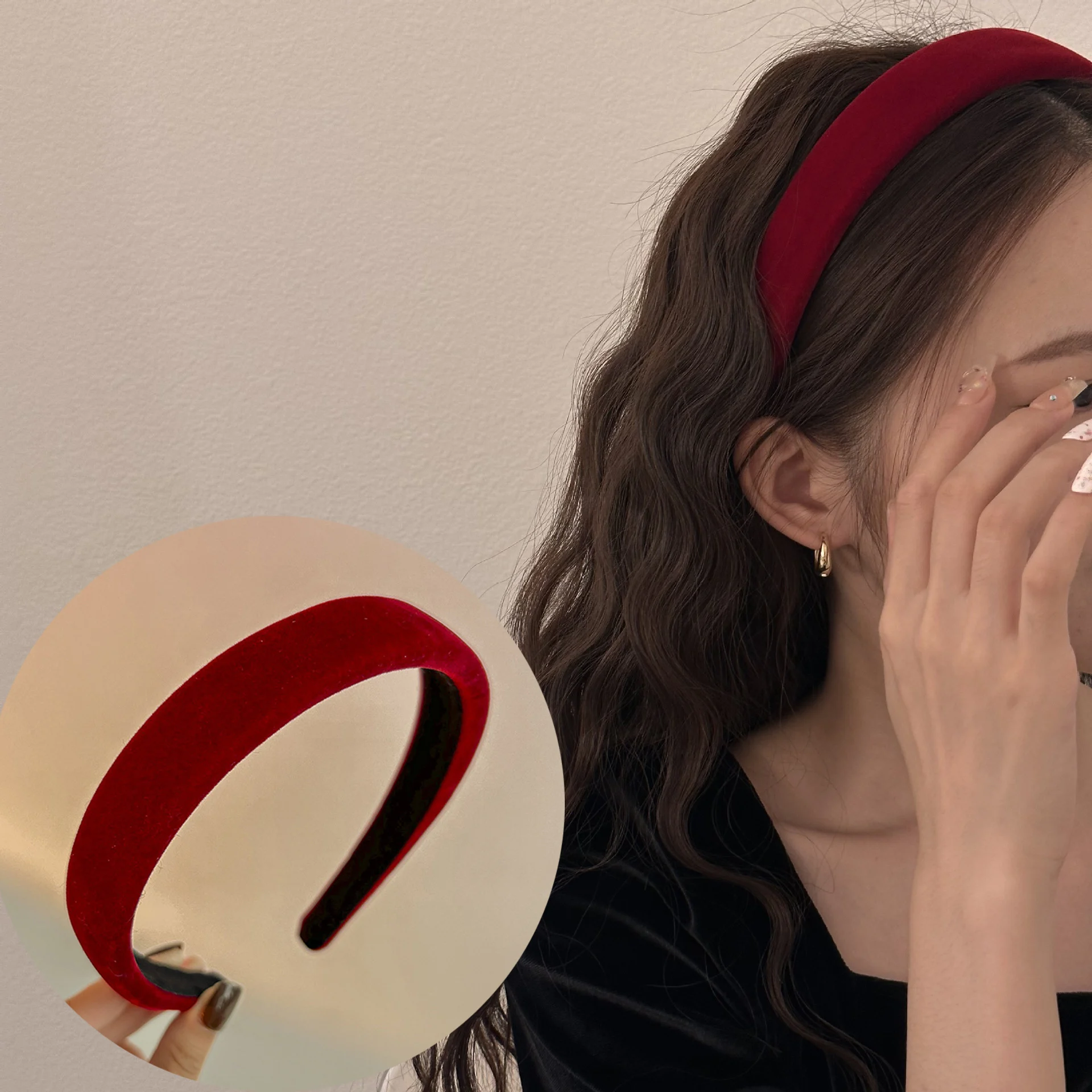 

Vintage Elegant Headbands for Women Girl Hair Bands Korean Accessories Hoop Fascinators Headdress Popular New in Gift