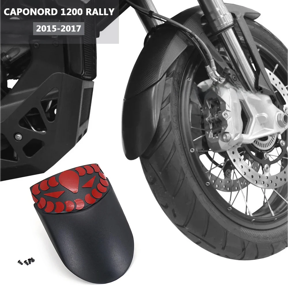 

New Black Front Fender Extender Mudguard Splash Guard For Aprilia Caponord 1200 Rally 2015 2016 2017 Motorcycle Accessories