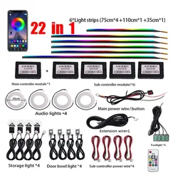 Symphony Ambient Light Parts 3 Pins Main Controller Sub Controller 35/75/110cm Light Strip Storage Door Light Streamer Rainbow
