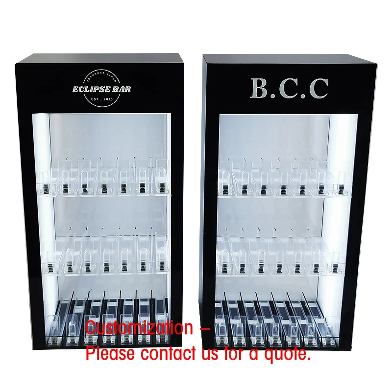 custom.Customize Smoking Accessories Hookah Pen Display Rack Countertop LED Lighted Display Cig