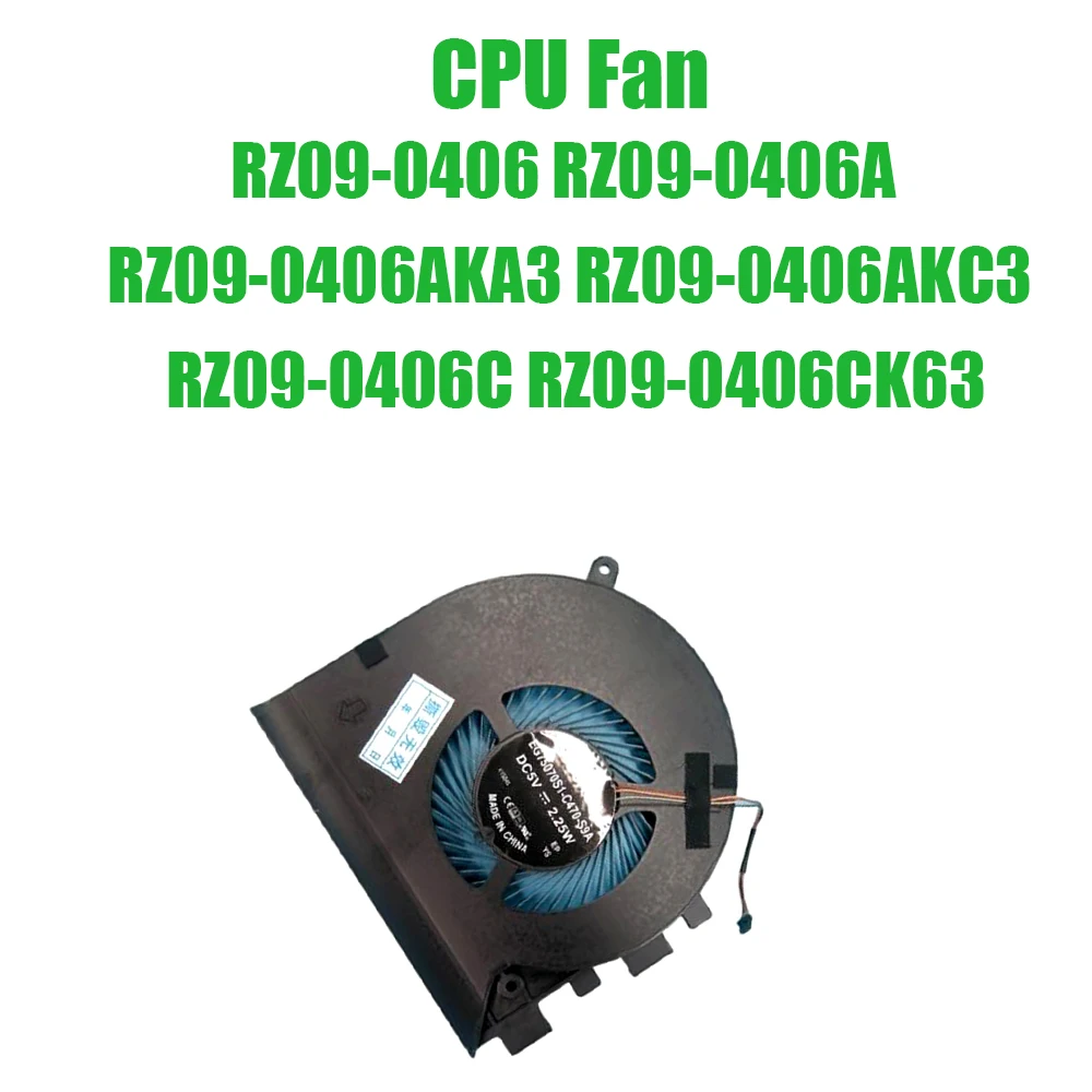 For RAZER For Blade 17 2021 RZ09-0406 RZ09-0406A RZ09-0406AKA3 RZ09-0406AKC3 RZ09-0406C RZ09-0406CK63 DC5V 2.25W Laptop CPU Fan