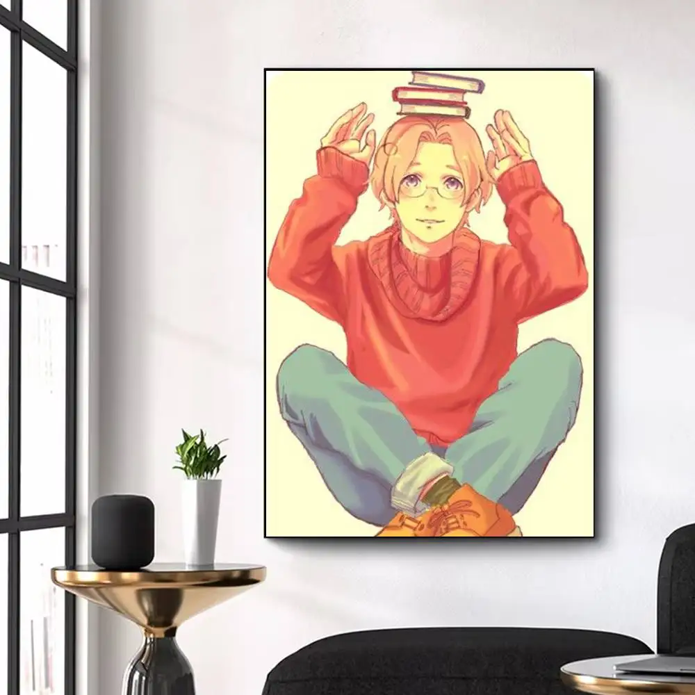Hetalia Matthew Williams  Poster High Quality Dorm Living Room Aesthetic Wall Decoration Painting Stickers Gift