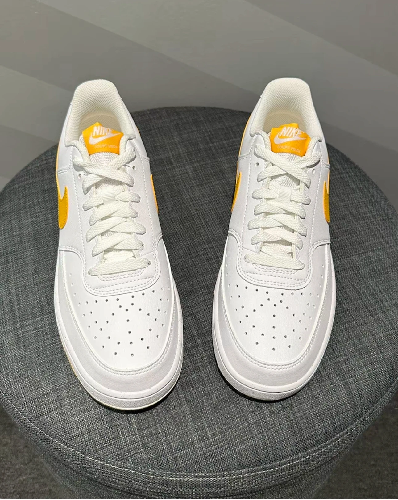 

Nike Court Vision LO NN Low Cut Board Shoes Men's White Orange HF1744-100