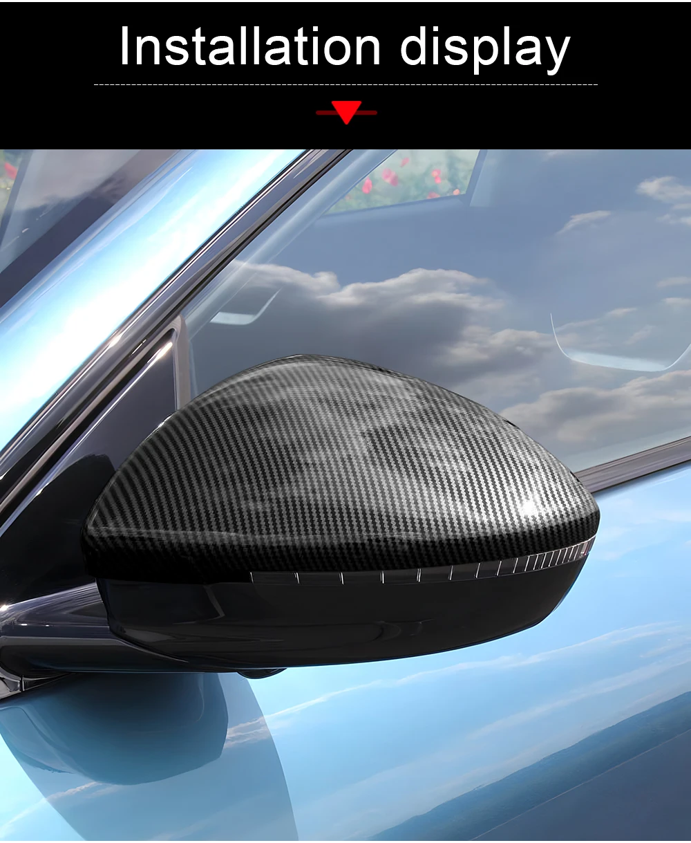 Für Xpeng G6 2023 2024 2025 ABS Carbon Auto-Rückspiegel Seitliche Zierleiste Schutzabdeckung Aufkleber Dekoration Zubehör – Detail 11