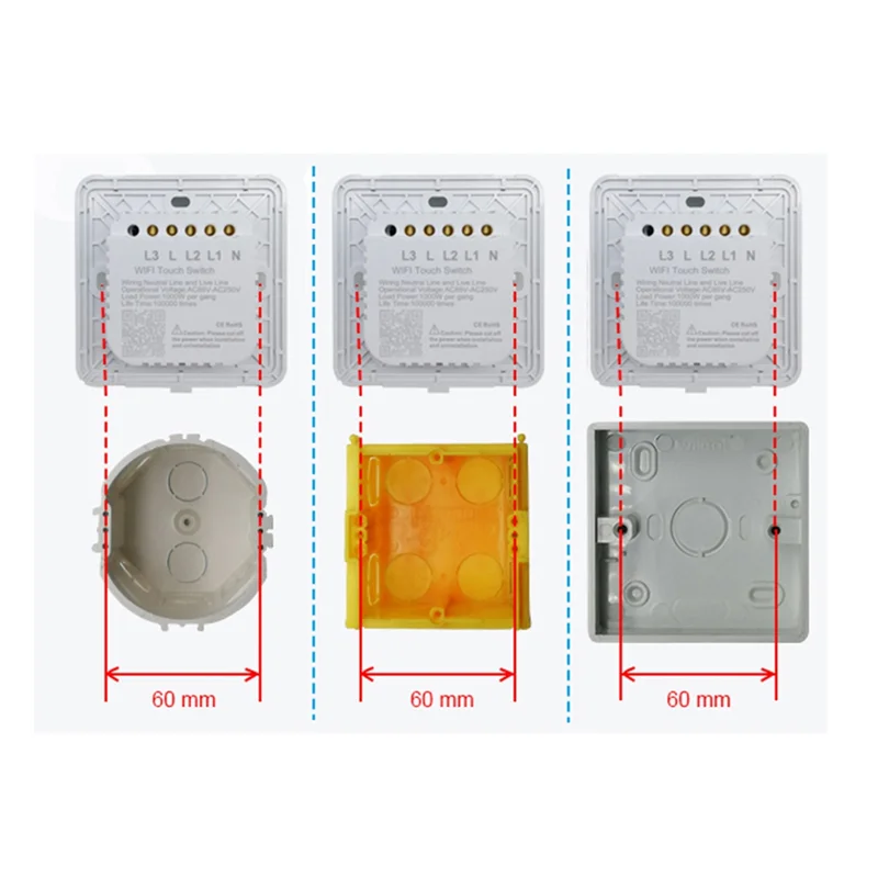 

T24C Сенсорный переключатель управления скоростью вентилятора Wi-Fi Smart Deluxe Crystal Panel Switch Tuay App Remote Control 90V 250V EU UK Switch