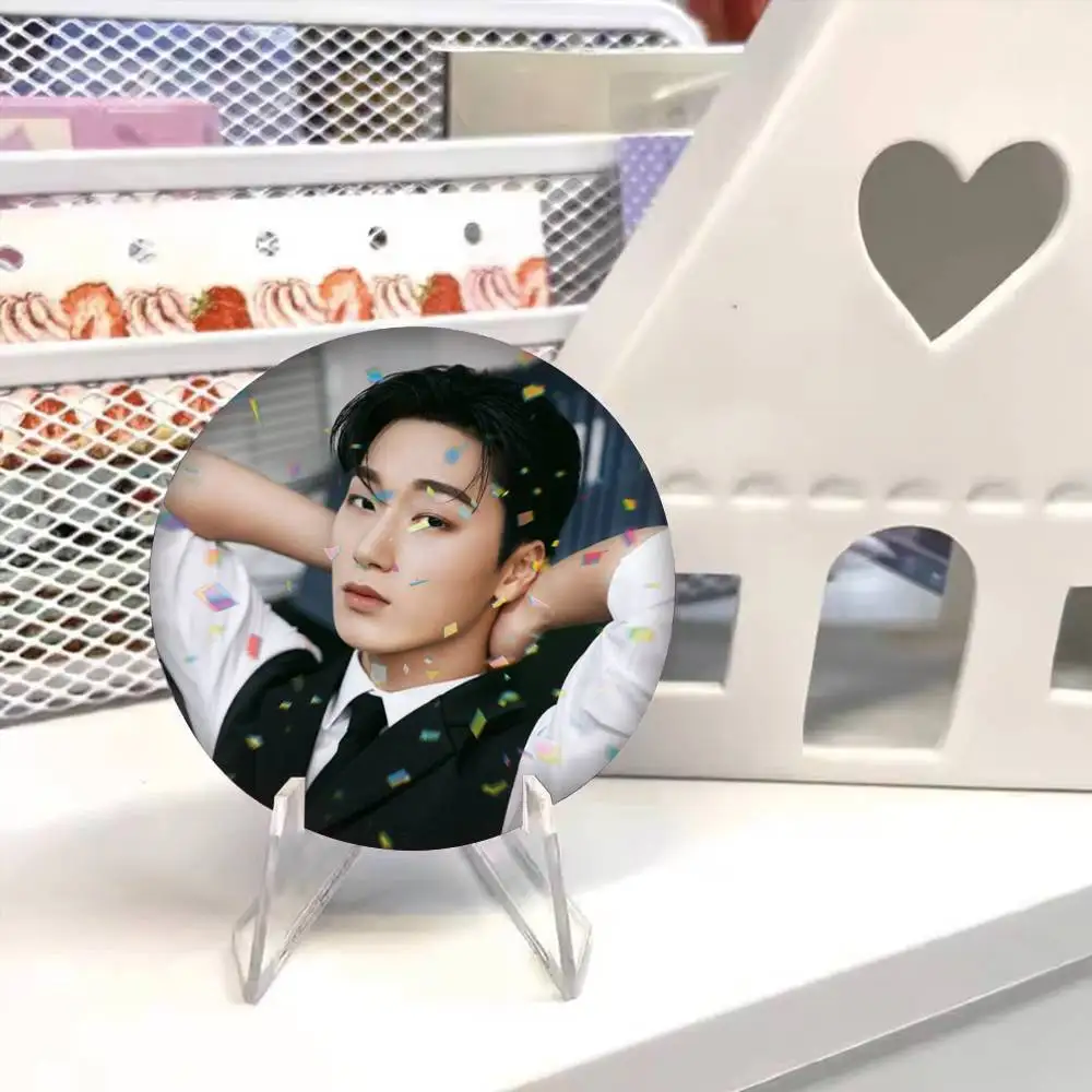 Choi S-San A-Ateez  25 32 44 58 75mm Badges Personalized Round Brooches Pins Accessory Gift