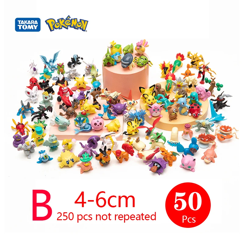 Takara Tomy Pokemon Mini Figures 144/250 Anime Model Pikachu 5