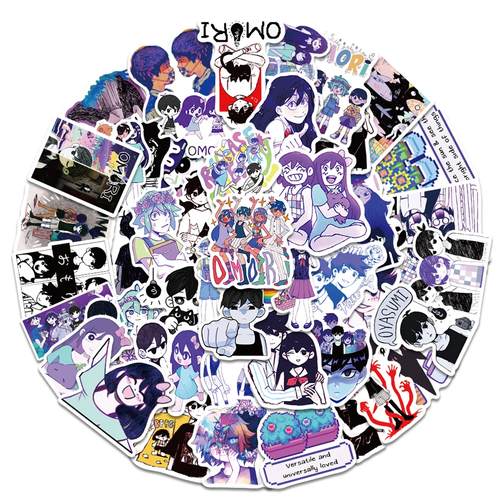 10/30/50pcs Anime Game Omori Stickers Cartoon Decals DIY Skateboard Laptop Motorcycle Phone Waterproof Sticker Kids Classics Toy