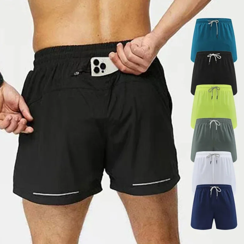 

Mens Single Deck Beach Sweat Shorts with Zipped Back Pocket Running Training Short Pants Marathon Athletic Breathable Sweatpants