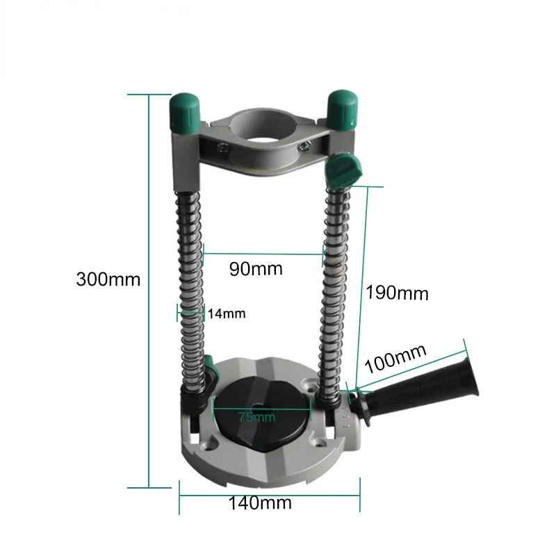 Electric Drill Bracket Multifunctional Drill Holder Stand Electric Drill Guide Adjustable Handle Micro- Drill Holder