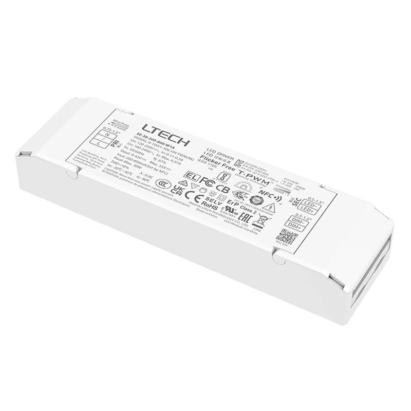 12W 100 ma-500mA 20W 100-700mA 30W 200mA-800mA 40W 300mA-1050mA NFC CC 0/1-10V sterownik LED LTECH 100-240vac transformator oświetleniowy