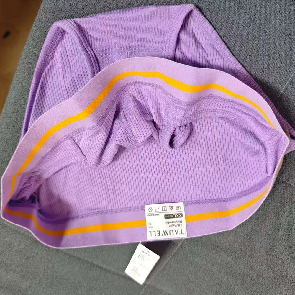 New cross-border men's briefs low waist solid color high fork men's underwear 24103
