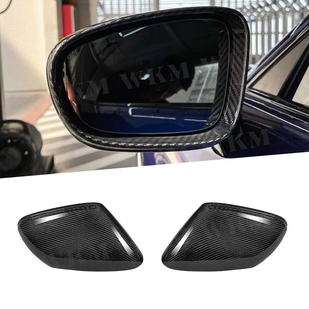 

Dry Carbon Fiber Car Sideview Mirror Cover Rear Side Mirror Cover for Porsche Taycan 911 9J1 2019+ 992 2021+ LHD