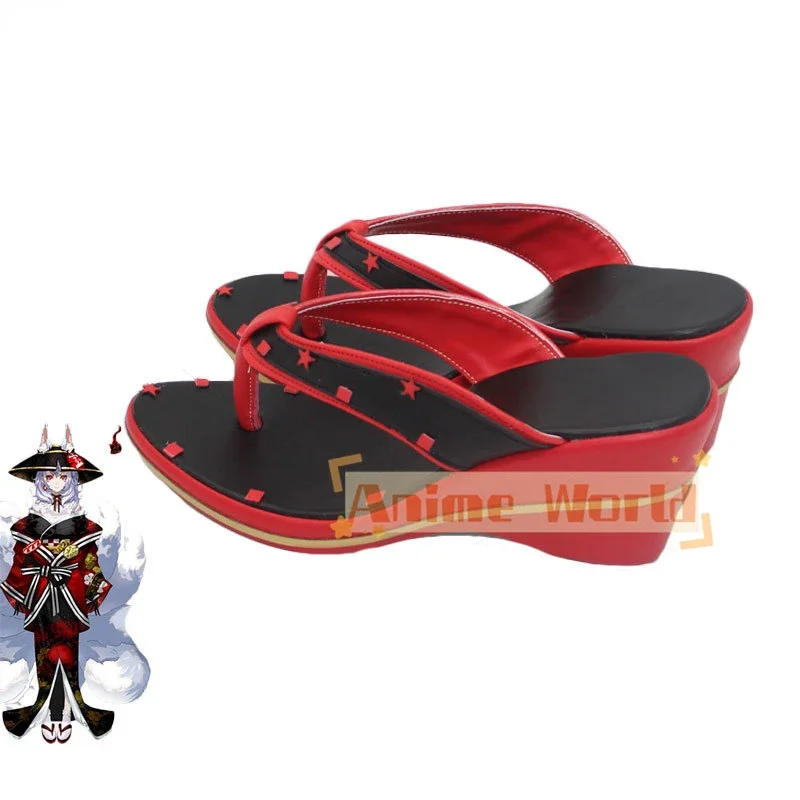 Nina kosaka cosplay sapatos botas de carnaval de halloween sapatos de couro do plutônio vtuber cosplay adereços feitos sob encomenda