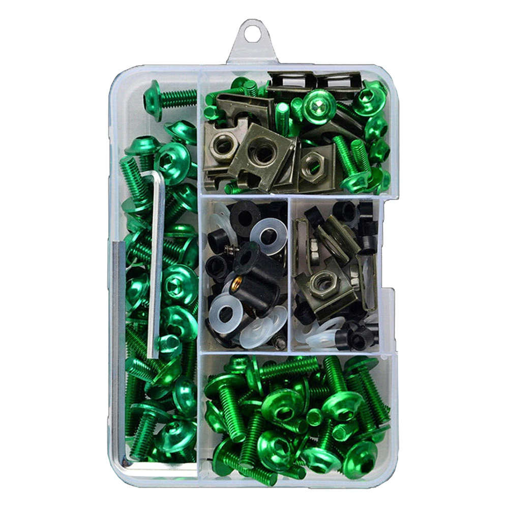 

177pcs Windshield Wiper Housing Set Screws Motorcycle Fairing Windshield Screw Kit Screws Fairing Set Modification Accessory